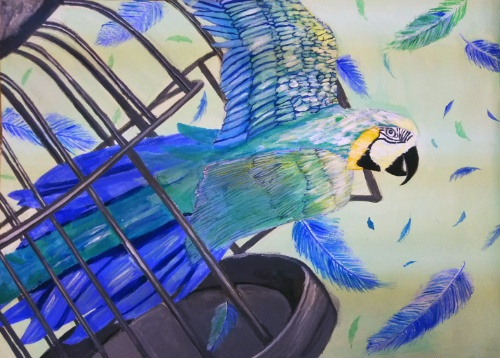 小学校6年生の絵画作品