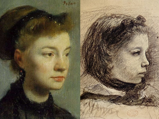 ドガの描いた女性