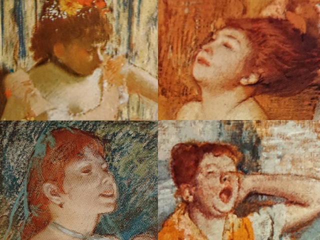 ドガの描いた女性