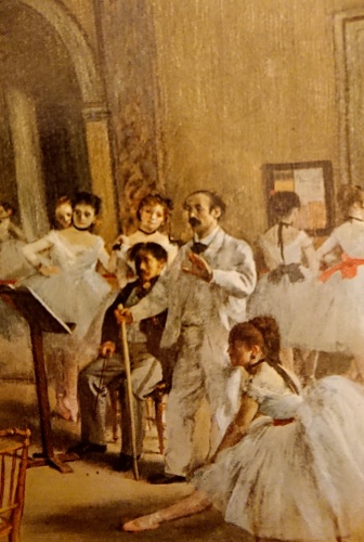 《ル・ペルティエ街のオペラ座の稽古場》部分