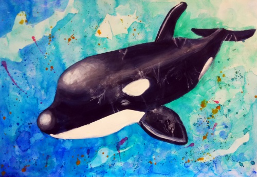 小学4年生の絵画作品