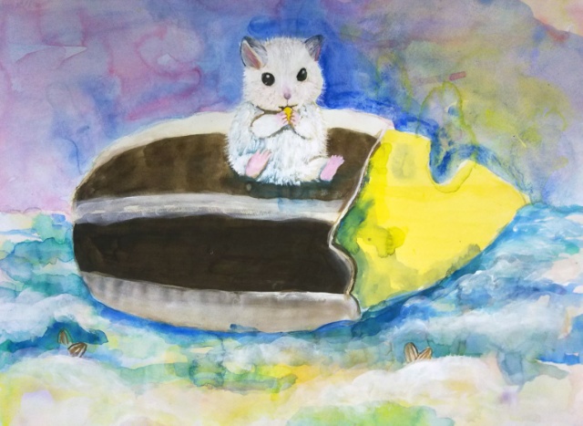 小学校6年生の絵画作品