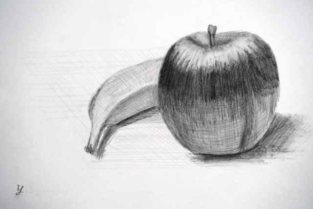 中学校1年生のデッサン