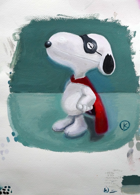 中学校1年生の絵画作品