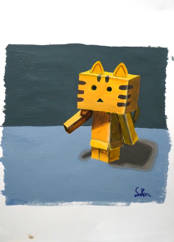 中学校1年生の絵画作品