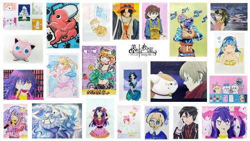 第1回推しキャラ選手権絵の具選手権 作品集