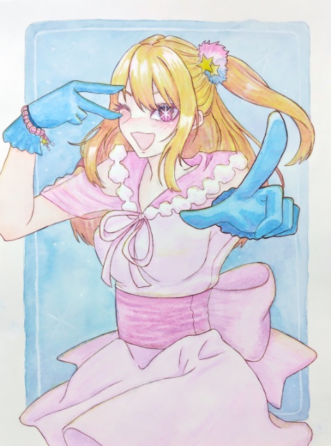 第1回推しキャラ選手権絵の具選手権 受賞作品