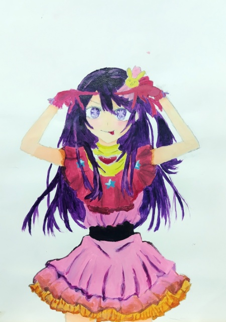 第1回推しキャラ選手権絵の具選手権 受賞作品
