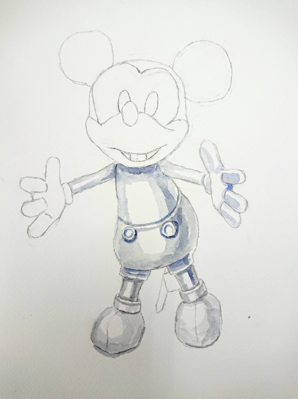 グリザイユ実践