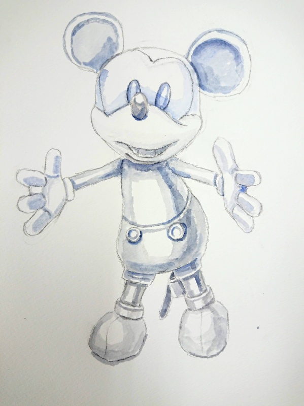 グリザイユ実践