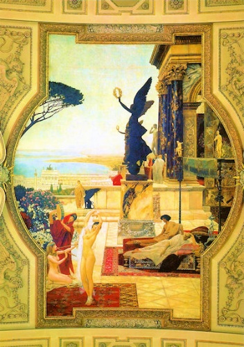 クリムト作「タオルミーナ劇場」